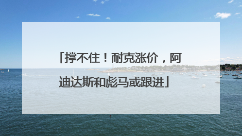 撑不住！耐克涨价，阿迪达斯和彪马或跟进