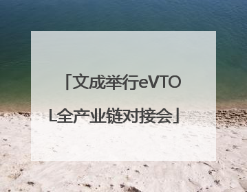 文成举行eVTOL全产业链对接会