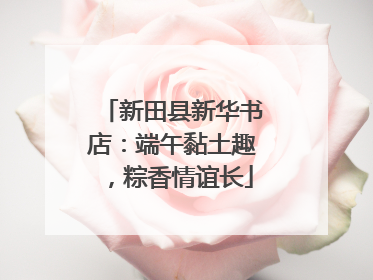 新田县新华书店：端午黏土趣，粽香情谊长