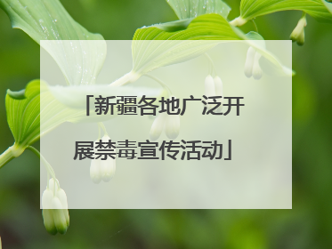 新疆各地广泛开展禁毒宣传活动