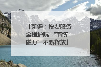 新疆：税费服务全程护航 “商博磁力”不断释放