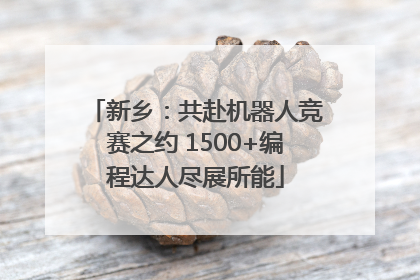 新乡：共赴机器人竞赛之约 1500+编程达人尽展所能