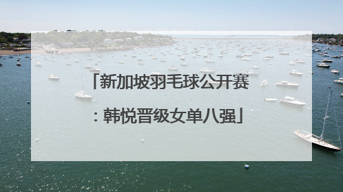 新加坡羽毛球公开赛：韩悦晋级女单八强