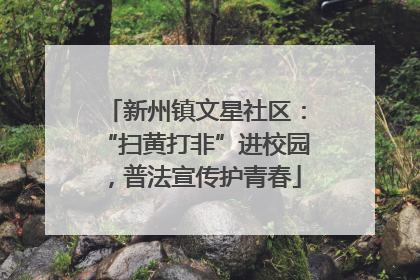 新州镇文星社区：“扫黄打非”进校园，普法宣传护青春