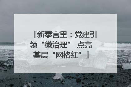 新泰宫里：党建引领“微治理” 点亮基层“网格红”