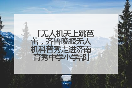无人机天上跳芭蕾，齐鲁晚报无人机科普秀走进济南育秀中学小学部
