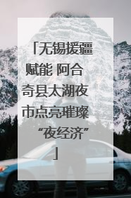 无锡援疆赋能 阿合奇县太湖夜市点亮璀璨“夜经济”