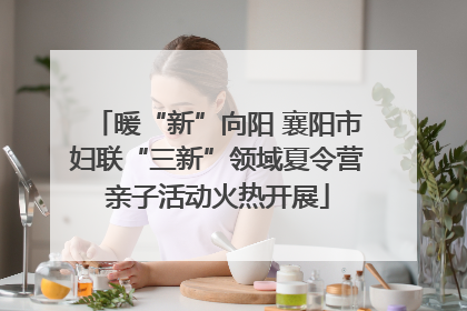 暖“新”向阳 襄阳市妇联“三新”领域夏令营亲子活动火热开展