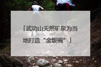 武功山天然矿泉为当地打造“金饭碗”