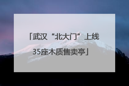 武汉“北大门”上线35座木质售卖亭