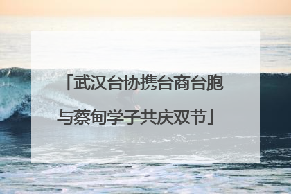 武汉台协携台商台胞与蔡甸学子共庆双节