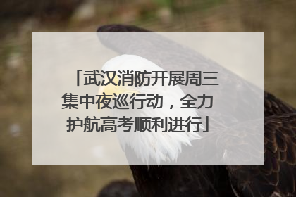 武汉消防开展周三集中夜巡行动，全力护航高考顺利进行