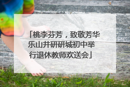 桃李芬芳，致敬芳华 乐山井研研城初中举行退休教师欢送会