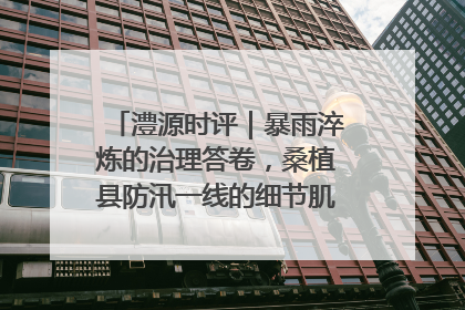 澧源时评｜暴雨淬炼的治理答卷，桑植县防汛一线的细节肌理与体系力量