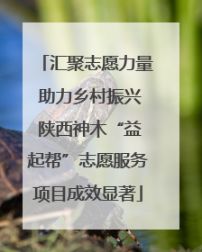 汇聚志愿力量 助力乡村振兴 陕西神木“益起帮”志愿服务项目成效显著