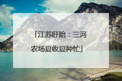 江苏盱眙：三河农场夏收夏种忙
