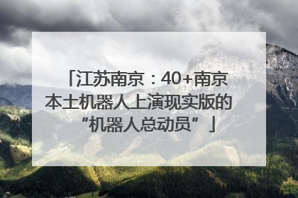 江苏南京：40+南京本土机器人上演现实版的“机器人总动员”