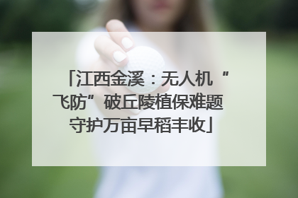 江西金溪：无人机“飞防”破丘陵植保难题 守护万亩早稻丰收