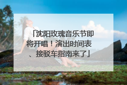 沈阳玫瑰音乐节即将开唱！演出时间表、接驳车指南来了