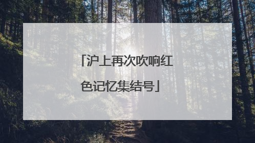 沪上再次吹响红色记忆集结号