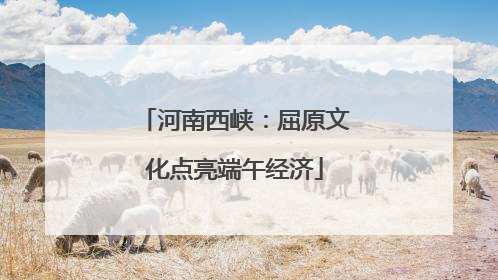 河南西峡：屈原文化点亮端午经济