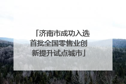 济南市成功入选首批全国零售业创新提升试点城市