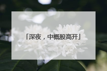 深夜，中概股高开