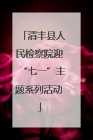 清丰县人民检察院迎“七一”主题系列活动