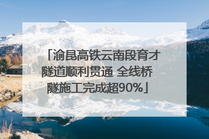 渝昆高铁云南段育才隧道顺利贯通 全线桥隧施工完成超90%