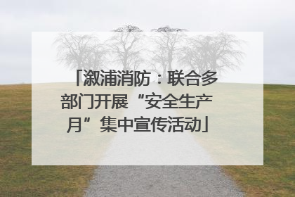 溆浦消防：联合多部门开展“安全生产月”集中宣传活动