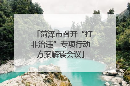 菏泽市召开“打非治违”专项行动方案解读会议