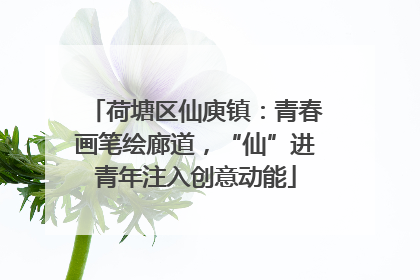荷塘区仙庾镇：青春画笔绘廊道，“仙”进青年注入创意动能