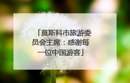 莫斯科市旅游委员会主席：感谢每一位中国游客