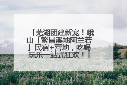 芜湖团建新宠！峨山「繁昌溪地阿兰若」民宿+营地，吃喝玩乐一站式狂欢！