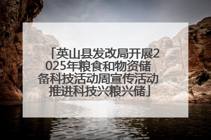 英山县发改局开展2025年粮食和物资储备科技活动周宣传活动 推进科技兴粮兴储