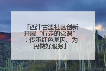 西津古渡社区创新开展“行走的党课”：传承红色基因、为民做好服务