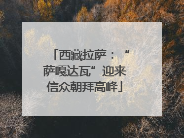 西藏拉萨：“萨嘎达瓦”迎来信众朝拜高峰