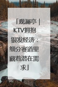 观澜亭｜KTV拥抱银发经济：细分赛道里藏着潜在需求