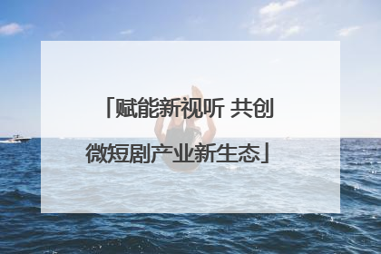 赋能新视听 共创微短剧产业新生态