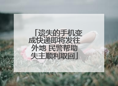 遗失的手机变成快递即将发往外地 民警帮助失主顺利取回