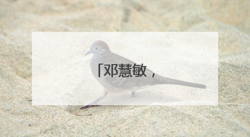邓慧敏，任副区长