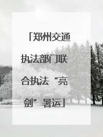 郑州交通执法部门联合执法“亮剑”暑运