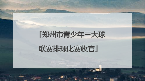 郑州市青少年三大球联赛排球比赛收官