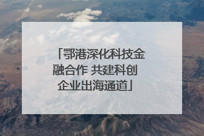 鄂港深化科技金融合作 共建科创企业出海通道