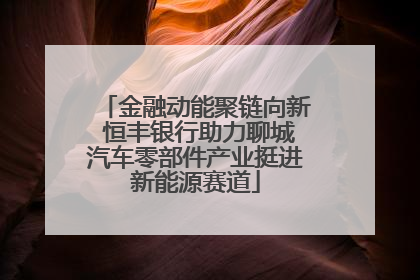 金融动能聚链向新 恒丰银行助力聊城汽车零部件产业挺进新能源赛道