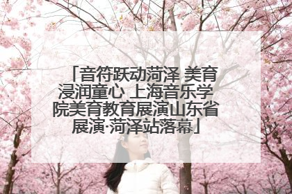 音符跃动菏泽 美育浸润童心 上海音乐学院美育教育展演山东省展演·菏泽站落幕