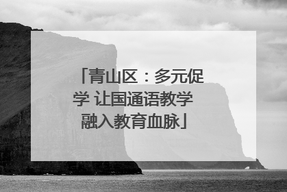 青山区：多元促学 让国通语教学融入教育血脉