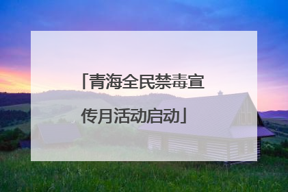 青海全民禁毒宣传月活动启动