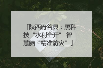 陕西府谷县：黑科技“水利全开” 智慧脑“精准防灾”