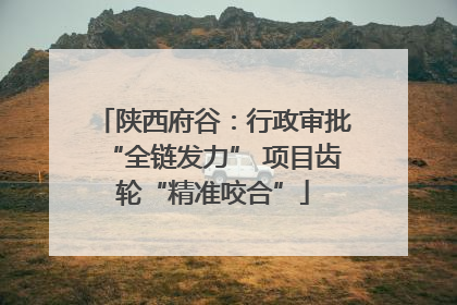 陕西府谷：行政审批“全链发力” 项目齿轮“精准咬合”